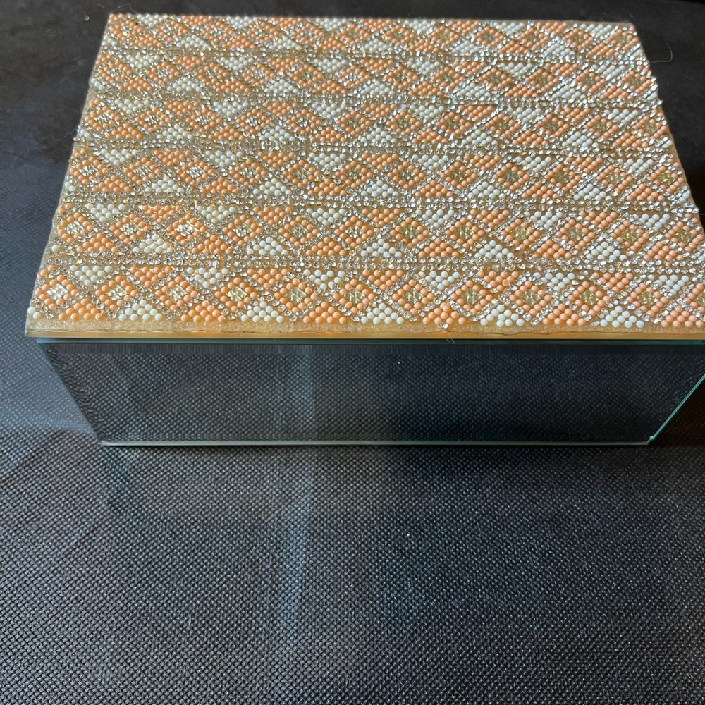 Elegant Beaded Jewelry Box
